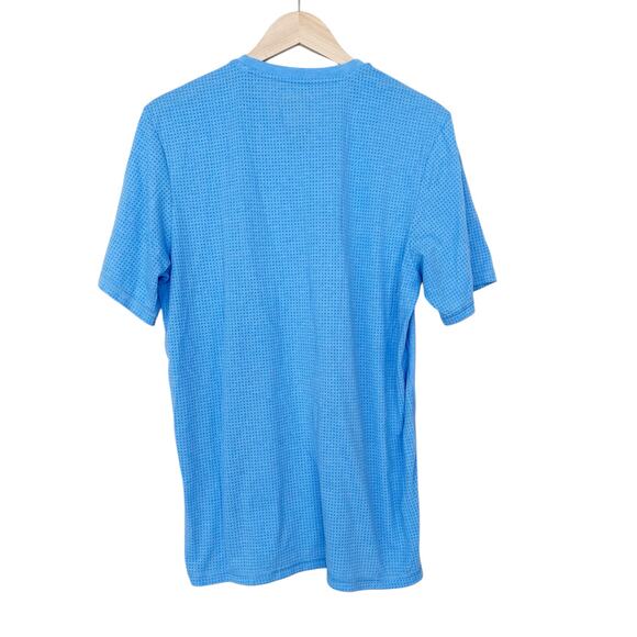 Adidas Aeroknit Climacool Blue Short Sleeve T Shirt Sz L - Picture 4 of 4
